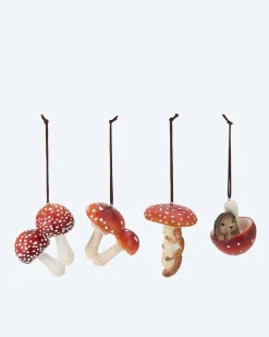 Clearance 4 Dekoanhänger "Pilze" Dekoration