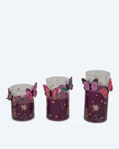 Clearance 3 LED-Glaskerzen 