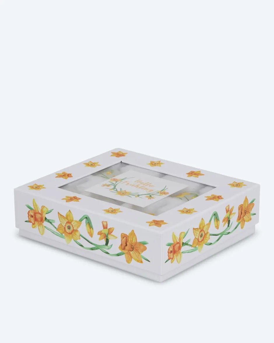 Discount 6 LED-Teelichter "Frühling" mit Geschenkbox Dekoration