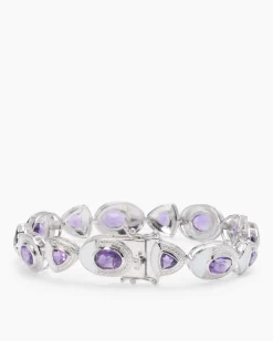 Hot Armband mit Amethyst und Emaille-Lack Armbänder