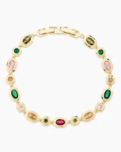 New Armband mit Zirkonia, bunt Armbänder