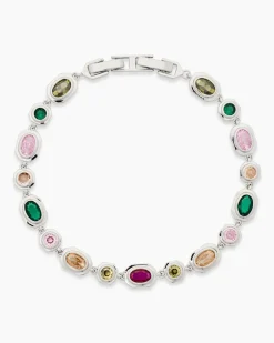 New Armband mit Zirkonia, bunt Armbänder