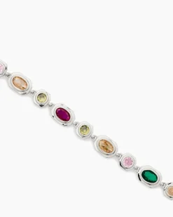 New Armband mit Zirkonia, bunt Armbänder