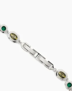 New Armband mit Zirkonia, bunt Armbänder