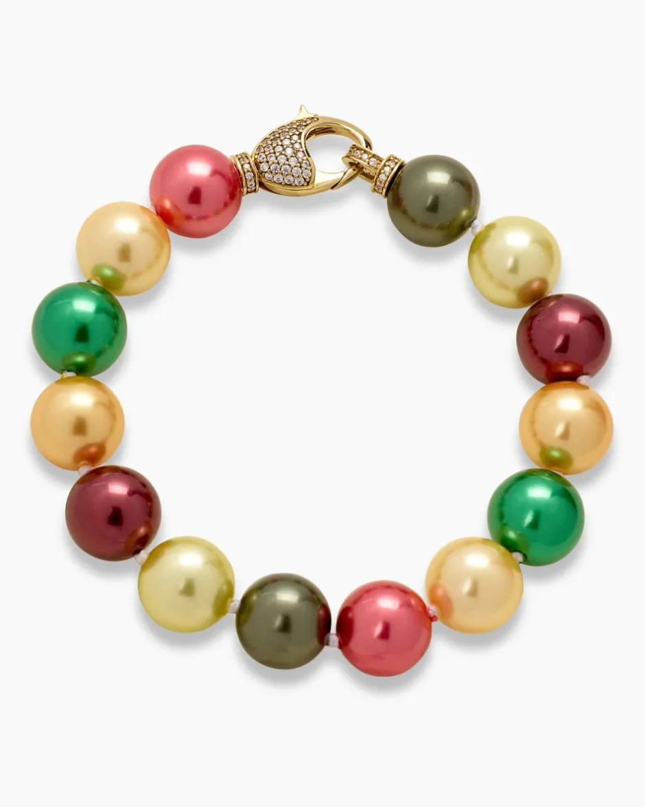 Outlet Armband MK-Perle 12 mm & Zirkonia Armbänder