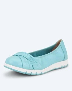 Online Ballerina mit Kontrastsohle Schuhe