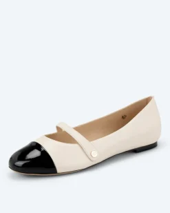 Ballerina mit Lackspitze Schuhe