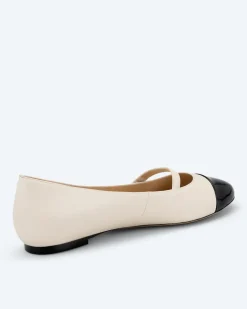 Ballerina mit Lackspitze Schuhe