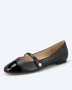 Ballerina mit Lackspitze Schuhe