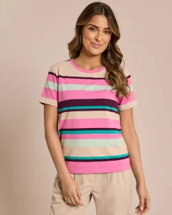 Basic Shirt mit Streifen Shirts & Tops