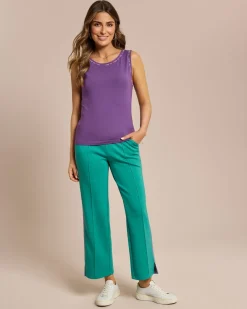 Discount Basic Top mit Ziernaht Shirts & Tops