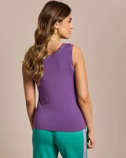 Discount Basic Top mit Ziernaht Shirts & Tops