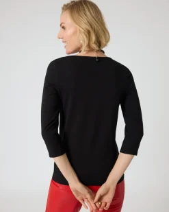 Clearance Basic-Shirt mit 3/4-Arm Shirts & Tops