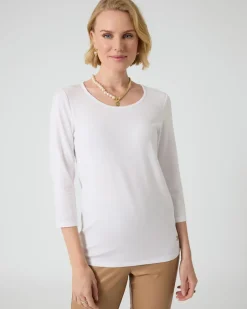 Clearance Basic-Shirt mit 3/4-Arm Shirts & Tops