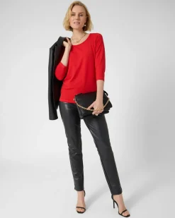 Clearance Basic-Shirt mit 3/4-Arm Shirts & Tops