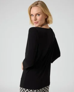 Online Basic-Shirt mit U-Boot-Ausschnitt Shirts & Tops