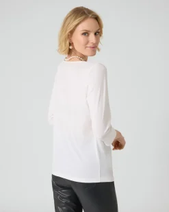 Online Basic-Shirt mit U-Boot-Ausschnitt Shirts & Tops