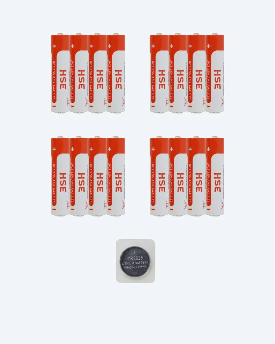 Hot Batterienset: 16x AAA + 1x CR2025 Dekoration