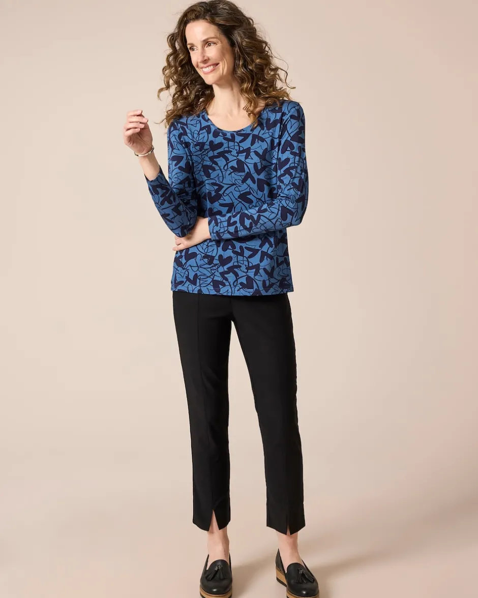 Clearance Bengalin Hose cropped, kleine Schlitz Hosen