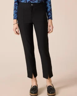 Clearance Bengalin Hose cropped, kleine Schlitz Hosen