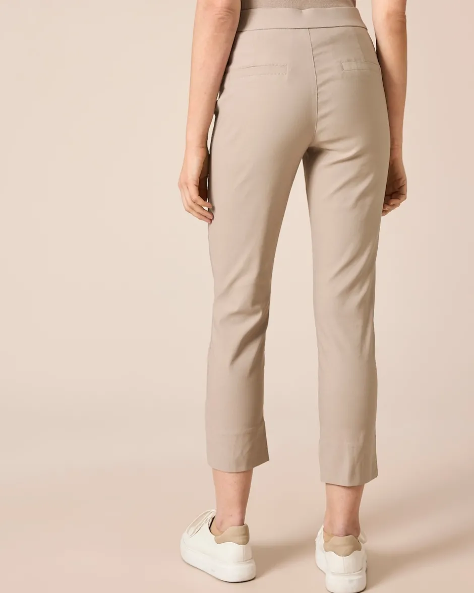 Clearance Bengalin Hose cropped, kleine Schlitz Hosen