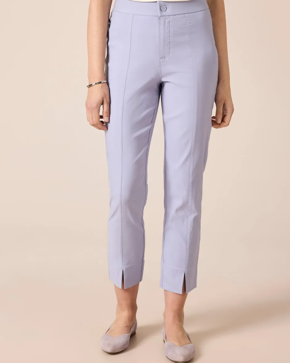 Clearance Bengalin Hose cropped, kleine Schlitz Hosen