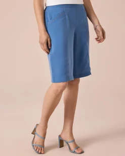 Sale Bermuda mit Nieten-Deko Hosen