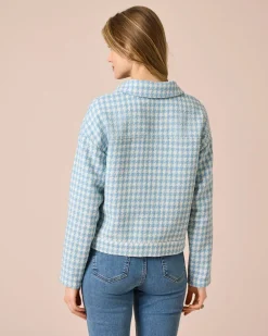 Outlet Blazer mit Hahnentritt-Muster Jacken & Mäntel