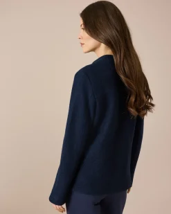 Sale Blazer-Jacke strukturierte Wollmischung Jacken & Mäntel