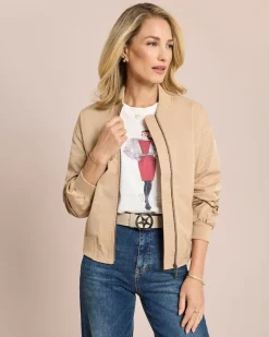 Outlet Blouson mit Schlitzen Jacken & Mäntel