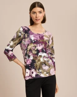 Outlet Blumen-Print Shirt Shirts & Tops