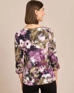 Outlet Blumen-Print Shirt Shirts & Tops
