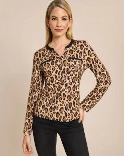 Outlet Blusenshirt mit Jaguar-Print Shirts & Tops