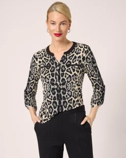 Outlet Blusenshirt mit Jaguar-Print Shirts & Tops