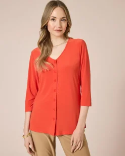 Best Blusenshirt mit Knopfleiste Shirts & Tops