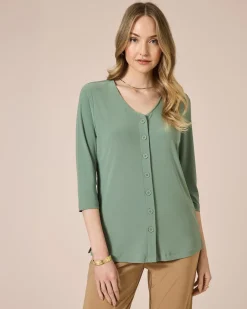 Best Blusenshirt mit Knopfleiste Shirts & Tops