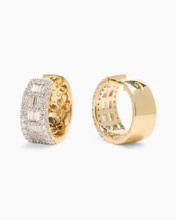 Brillant- & Diamant-Creolen ca. 1,50 ct Ohrringe