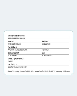 Sale Brillant-Anhänger 0,05 ct mit Kette Halsketten & Colliers