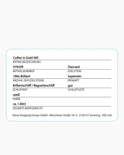 Hot Brillant-Collier ca. 1,00 ct Halsketten & Colliers