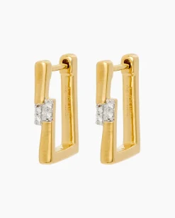 Brillant-Creolen, ca. 0,05 ct Ohrringe