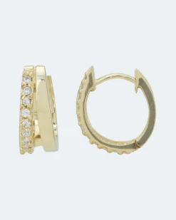 Outlet Brillantcreolen ca. 0,18 ct Ohrringe