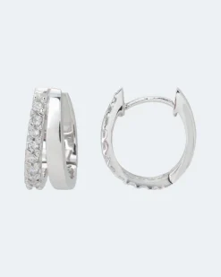 Outlet Brillantcreolen ca. 0,18 ct Ohrringe