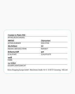 Sale Brillant-Creolen ca. 0,50 ct Ohrringe