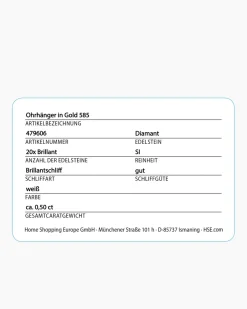 Discount Brillant-Ohrhänger 0,50 ct Ohrringe