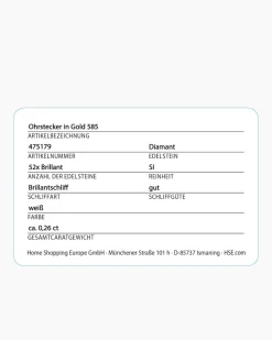 Discount Brillant-Ohrstecker 0,26 ct Ohrringe