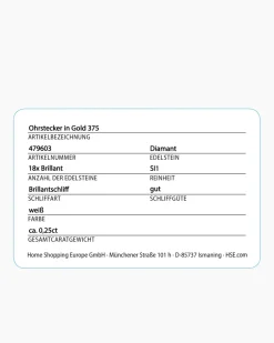 Discount Brillant-Ohrstecker 0,25 ct Ohrringe