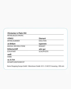 Best Brillant-Ohrstecker 0,15 ct Ohrringe