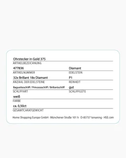 Sale Brillant-Ohrstecker mit Diamant ca. 0,50 ct Ohrringe