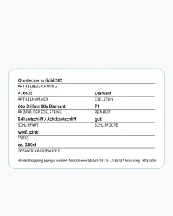 Brillant-Ohrstecker mit Diamanten 0,80 ct Ohrringe