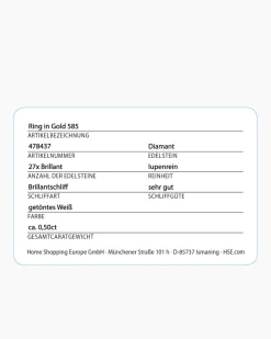 Outlet Brillantring 0,50 ct Ringe
